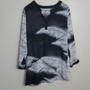 Soft Surroundings Palm Leaf Layered Tunic